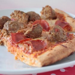 Pepperoni and Meatball Pizza