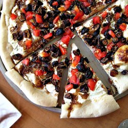 Fig Ricotta Pizza, Maple-Balsamic