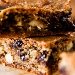 Brown Butter Double Choc Blondies