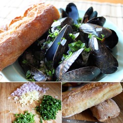 Mussels in Garlic Chili Wine Sauce