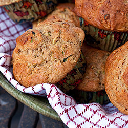 Whole Wheat Zucchini Muffins