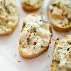 Apple Walnut Crostini