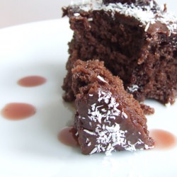 Brownie With Sour Cherry Jam