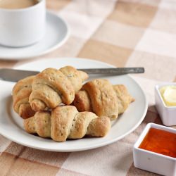 Whole Wheat Yogurt Crescent Rolls