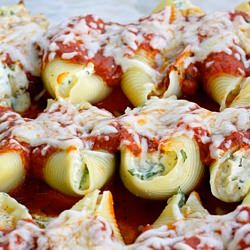 Chicken and Spinach Stuffed Shells