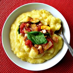 Cannellini Tomato Ragout, Polenta