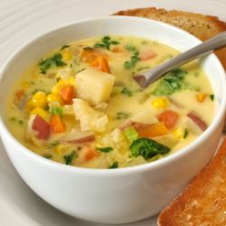 Sweet Corn & Poblano Chile Chowder