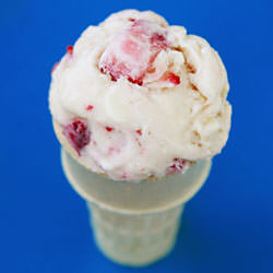 White Chocolate Strawberry Ice Cream
