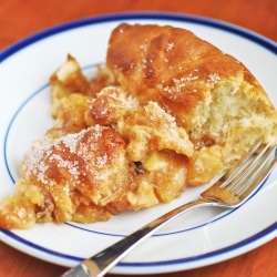 Apple-Pear Brioche Cobbler