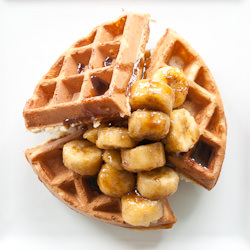 Bananas Foster Waffle