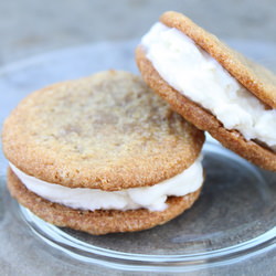 Gingersnap Ice Cream Sandwiches