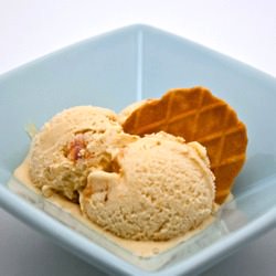 Honey-Peach Ice Cream