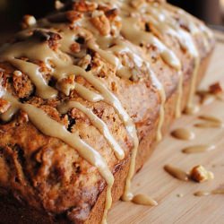 Caramel Glazed Apple Bread