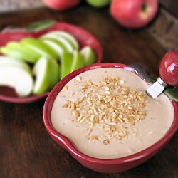 Caramel Peanut Butter Apple Dip