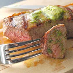 Grilled Steaks with Herb Butter