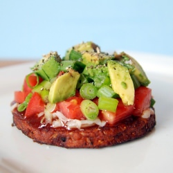 Black Bean Burger Salad
