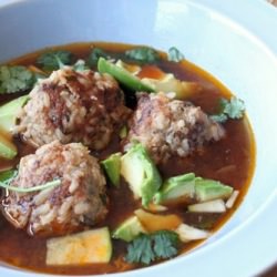 Mexican Meatball Soup