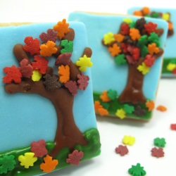Fall Tree Cookies