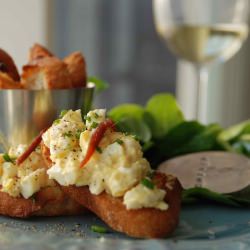 Egg Salad with Lemon, Anchovies