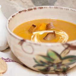 Roasted Squash, Pear and Ginger Soup