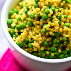 Couscous and Cheezy Peas