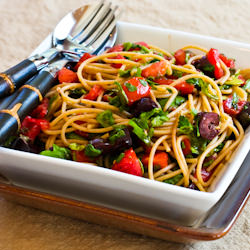 Whole Wheat Spaghetti with Arugula