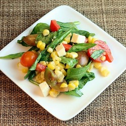 Golden Corn Salad with Fresh Basil