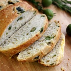No Knead Olive Bread