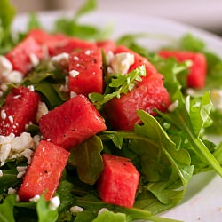Watermelon, Arugula, Feta Salad