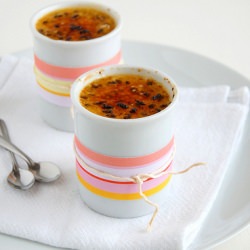 Crème Brûlée with Passion Fruit