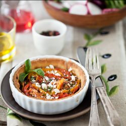 Heirloom Tomatoes Olive Tartelettes
