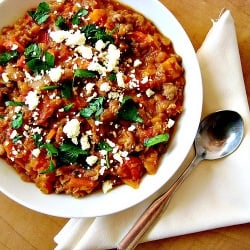 Italian Sausage and Red Lentil Stew
