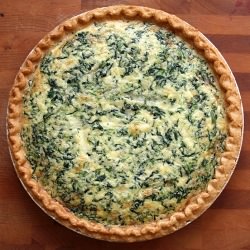 Spinach & Gruyere Quiche