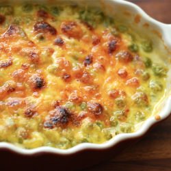 Peas Au Gratin