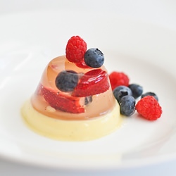 Berry Jelly and Panna Cotta