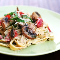 Creamy Pesto Fettuccine