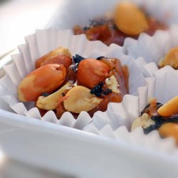 Black Salted Caramels with Peanuts
