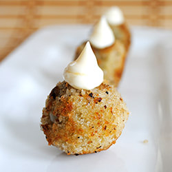 Fried Green Cherry Tomatoes