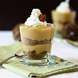 Pumpkin Pecan Cheesecake Pots