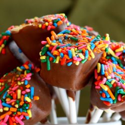 Frozen Chocolate Banana Pops