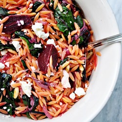 Warm Orzo Salad