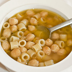 Pasta and Chickpeas Soup