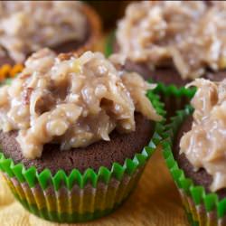 German Chocolate Cupcakes