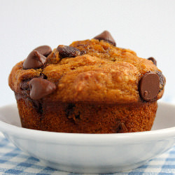 Pumpkin-Chocolate Chip Muffins