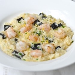 Basmati Risotto and Grilled Prawns
