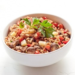 Farro Salad with Roasted Vegetables