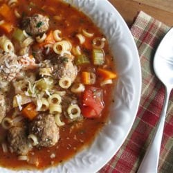 Spaghetti & Meatball Soup