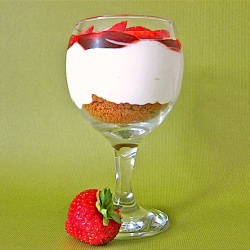 Strawberry Cheesecake in a Glass