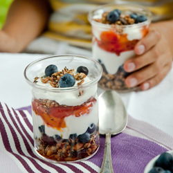 Vanilla Poached Plum Verrines