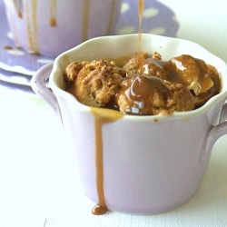 Peanut and Caramel Bread Pudding